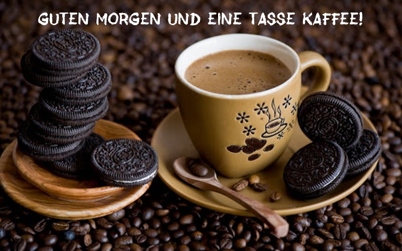 Bild Guten Morgen Und Eine Tasse Kaffee