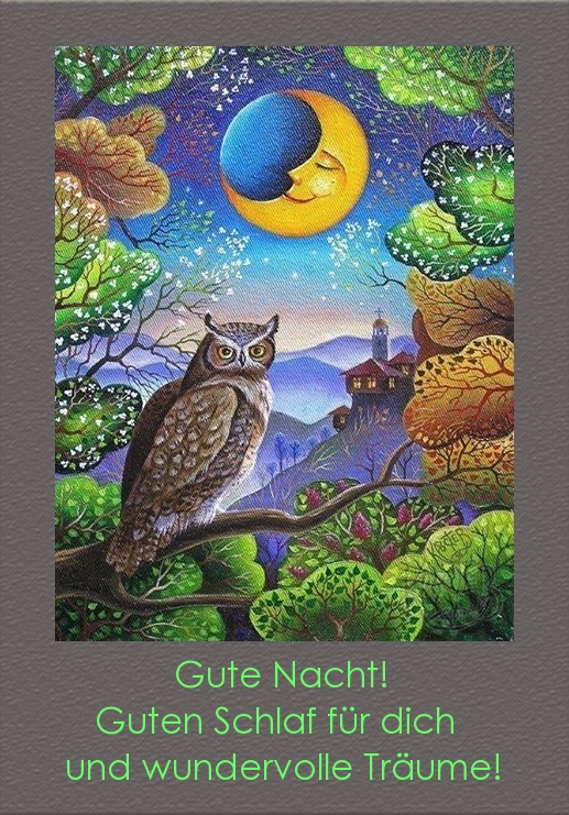 Gute Nacht! Guten Schlaf für dich