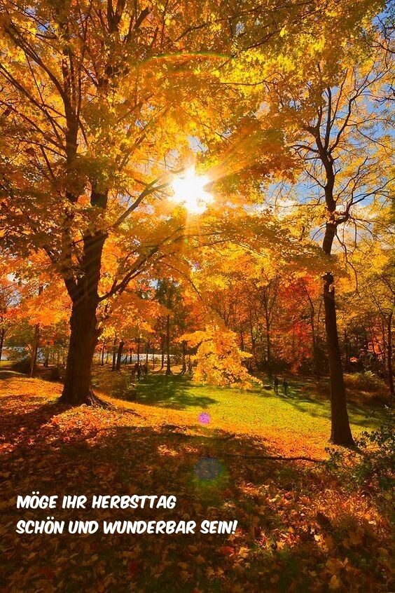 Möge Ihr Herbsttag schön und wunderbar sein!